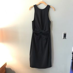 Black dress with open midriff